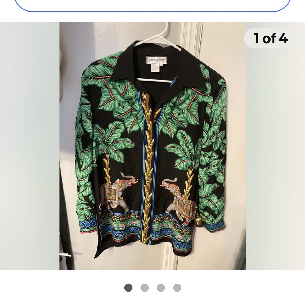 Diane, Gilman! 100% silk! Gorgeous Elephants!